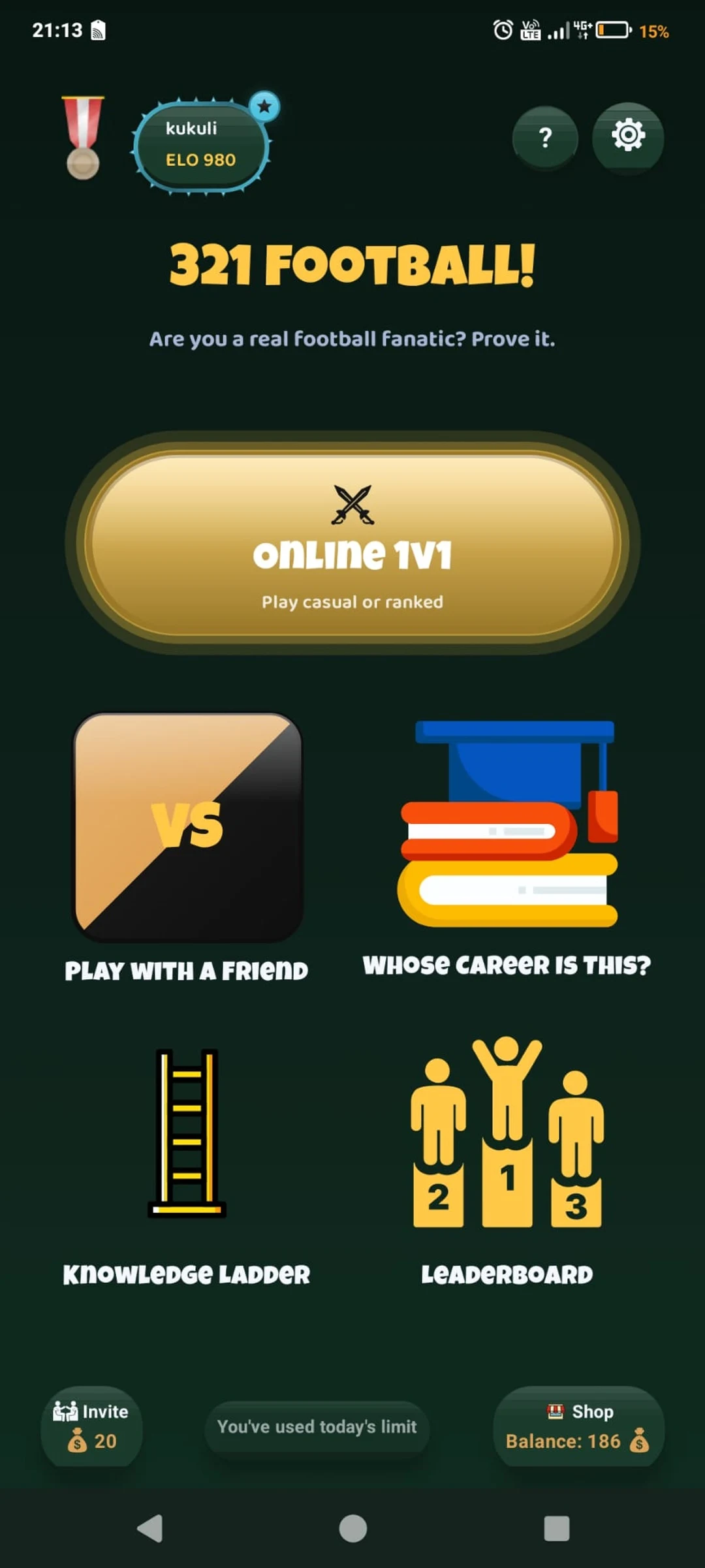 321 Football! Trivia screenshot