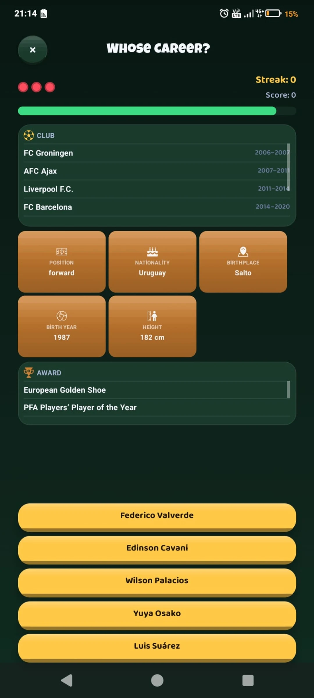 321 Football! Trivia screenshot